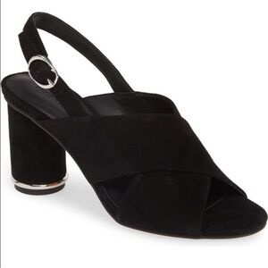 Rebecca Minkoff Suede Round Heel Slingback